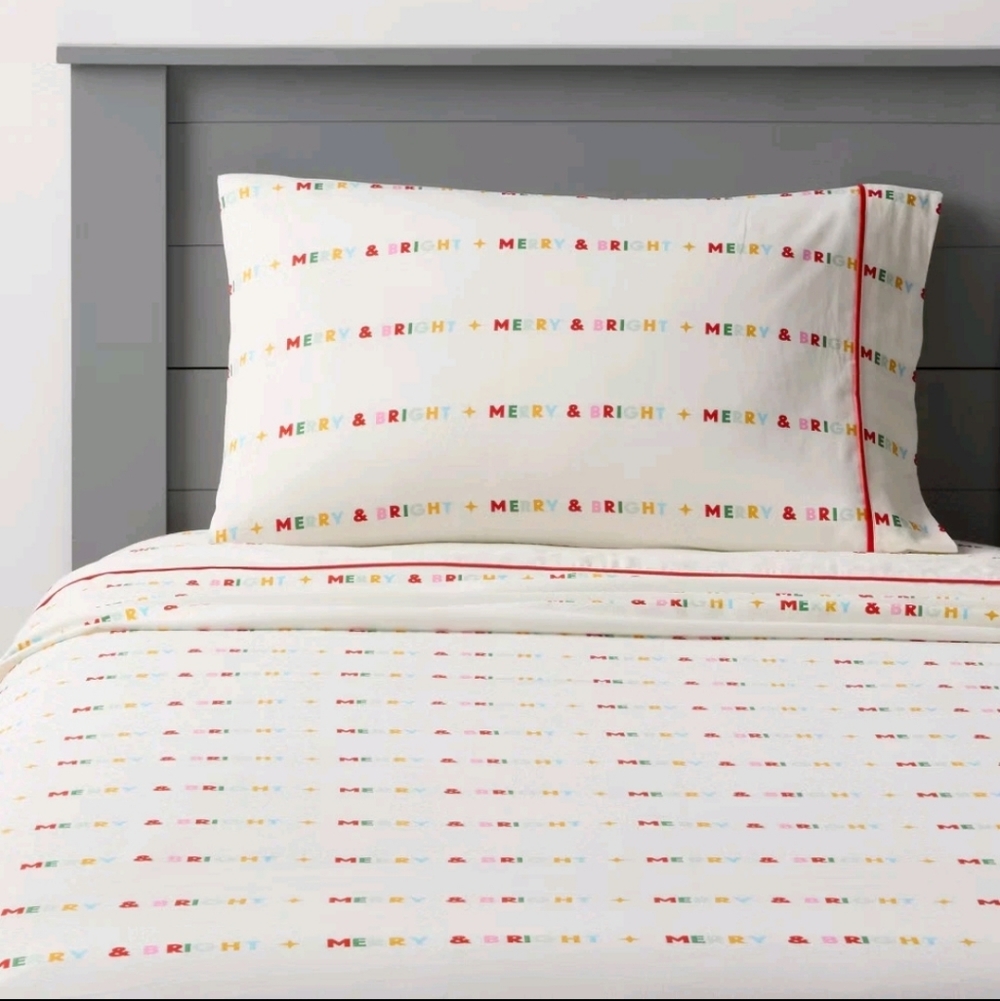 Full Merry and Bright Kids' Cotton Sheet Set - Pillowfort